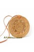 Ata round bag star pattern with lining limited edition